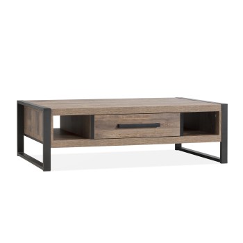 Salontafel 1 la/2 open vak Proces mokka  | Lamulux