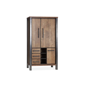 Broodkast | 3 dr/3la/3 open | Lamulux Bela old teak
