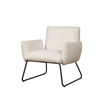 AI-CHAIR Dante coffeechair - fabric Teddy MJ8-1 White