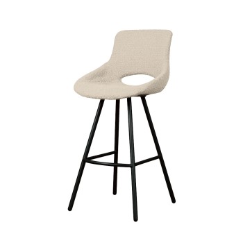 AI-CHAIR Campo barchair - fabric Teddy MJ8-1 White