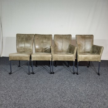 Eetkamerstoel Suske & Wiske | set van 4 | Leder