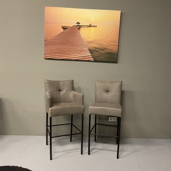 Barkruk Solo| set van 2 | Leder