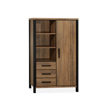 Wandkast Novara | 1 deurs | Lamulux Sheesham