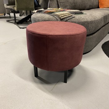 Hocker Paris Ø 50 cm| Bordeaux | UrbanSofa