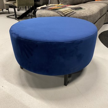 Hocker Paris Ø 80 cm | Donkerblauw | UrbanSofa