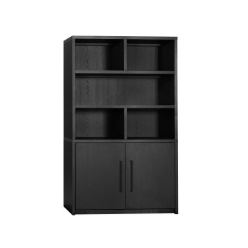 Wandkast Broadway | 2 Deurs | Lamulux Noir | Zelfmontage