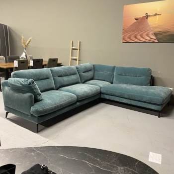 Hoekbank Bayonne | 3 zits + OER | Stof | Turquise