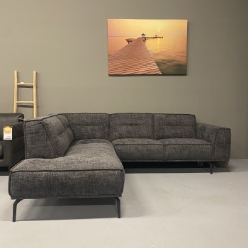 Hoekbank Stratos | Open eiland links + 2,5 zits rechts | Renegade | Graphite