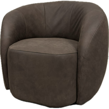 Fauteuil Harlem | Ecoleder | Donkerbruin
