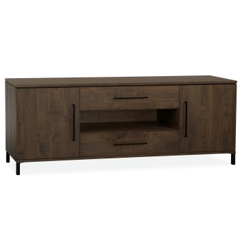 Dressoir Melle Groot | 2 Deurs 2 Lades | Lamulux Dark Mango