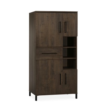 Bergkast Melle | 4 Deurs 1 Lade | Lamulux Dark Mango