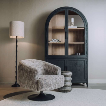 Barga coffeechair | Tedd white grey