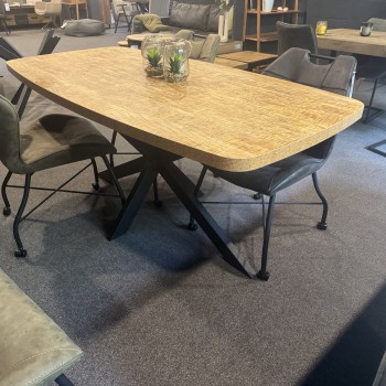 Eetkamertafel Reus Deens ovaal 160 cm | HPL | Mango