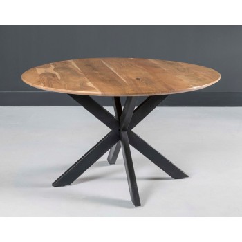 Eetkamertafel Oslo Round Acasia 130 cm
