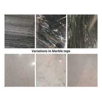 Salontafel Organic Marble Black Gold 70cm