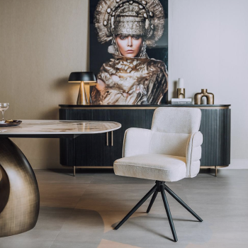 Rumo armchair | swivel 360 | Ecru