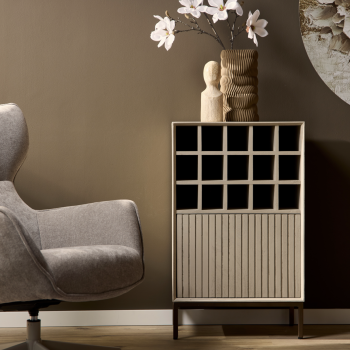 Wijnkast Madison Sand | 55 cm