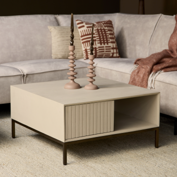 Salontafel Madison Sand | 80 cm | Vierkant